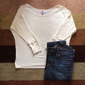 Velvet boat neck shirt